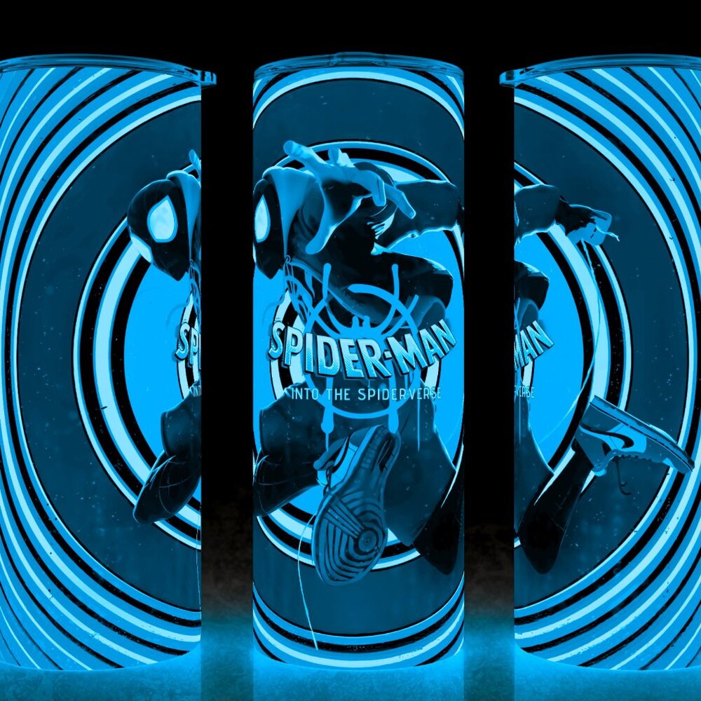 Glow in the Dark Spiderman Into the Spiderverse Cup Mug Tumbler  20oz